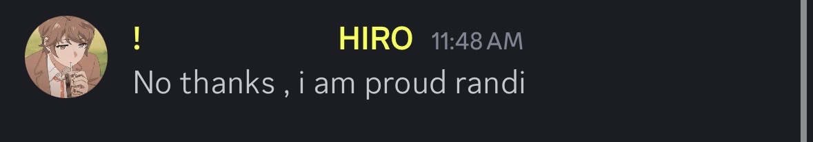 Proud randi