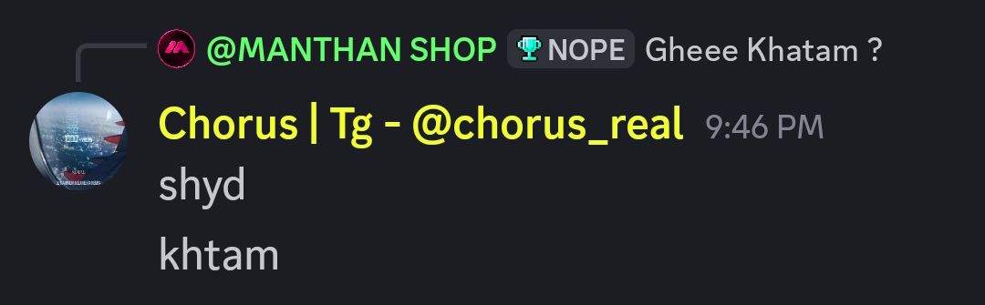 CHORUS KA GHEE